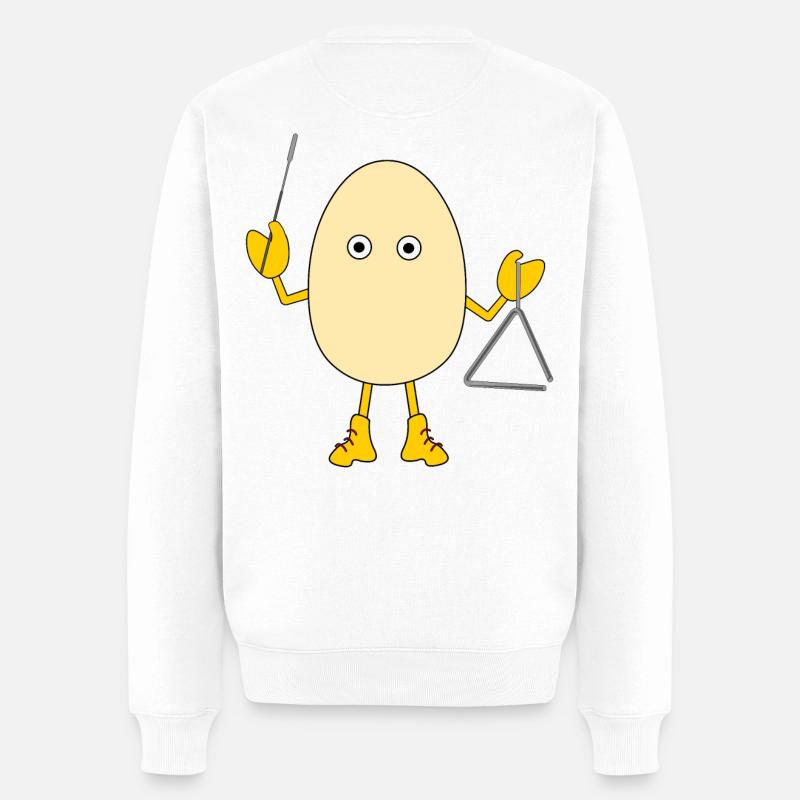 Triangle Egghead - Pull Premium bio Homme - blanc