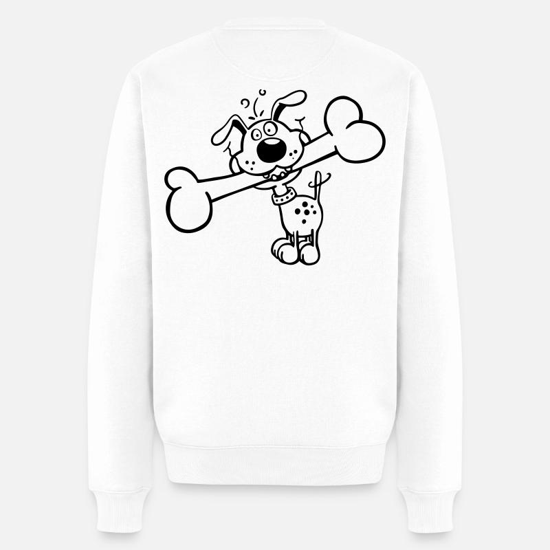 Havel der Hund - Männer Premium Bio Pullover - Weiß