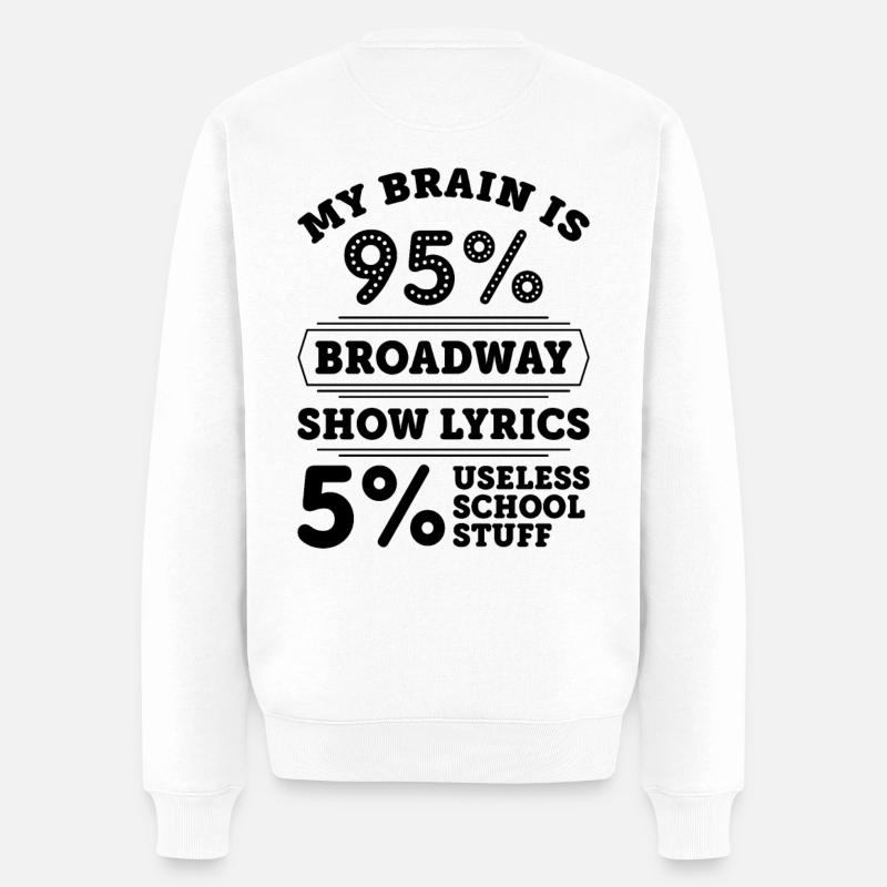 Theater - Männer Premium Bio Pullover - Weiß