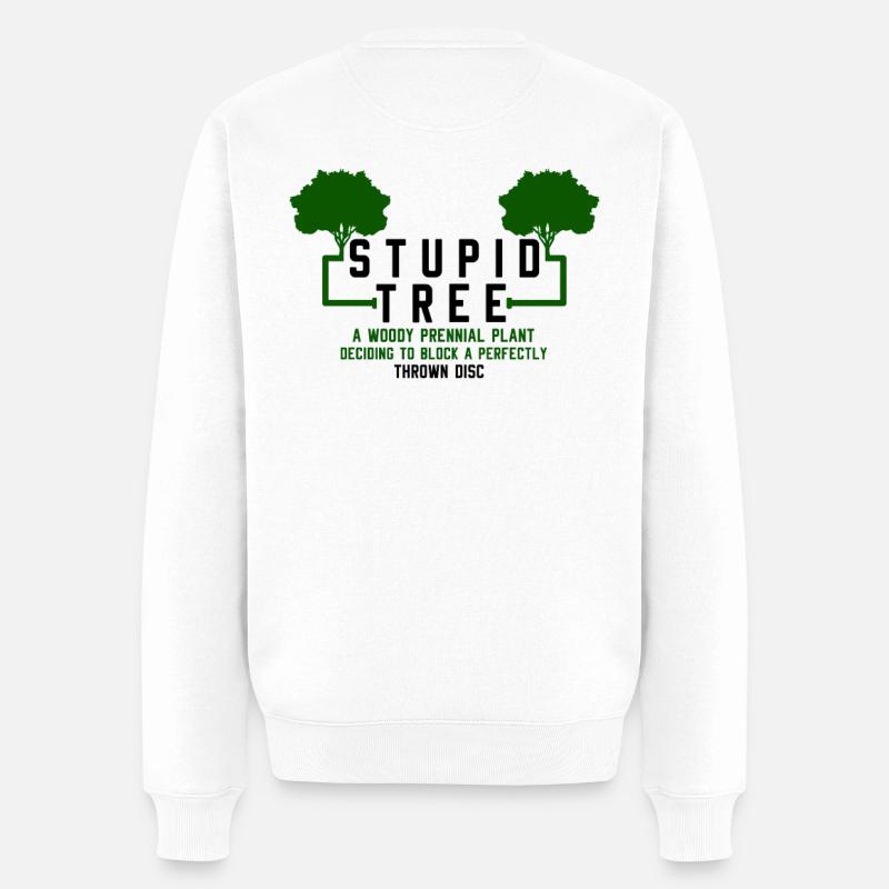 Disc Golf - Männer Premium Bio Pullover - Weiß
