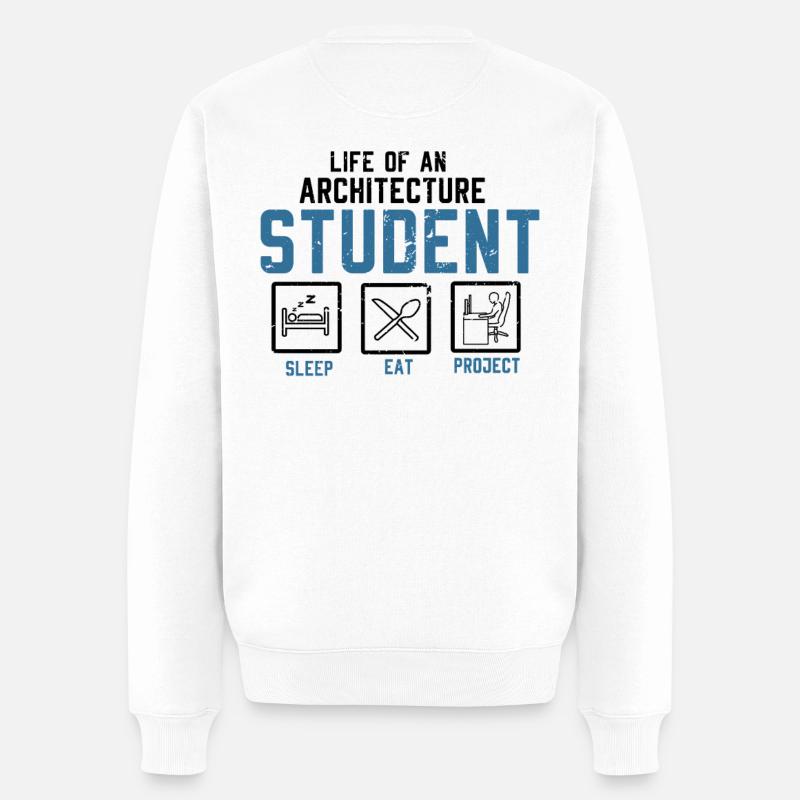 architecte - Pull Premium bio Homme - blanc