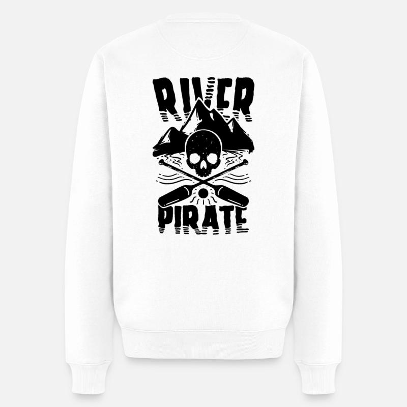 Kayaking - Männer Premium Bio Pullover - Weiß