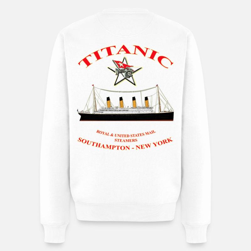 TITANIC COLLECTION kreiert Louis RUNEMBERG © Adagp - Männer Premium Bio Pullover - Weiß