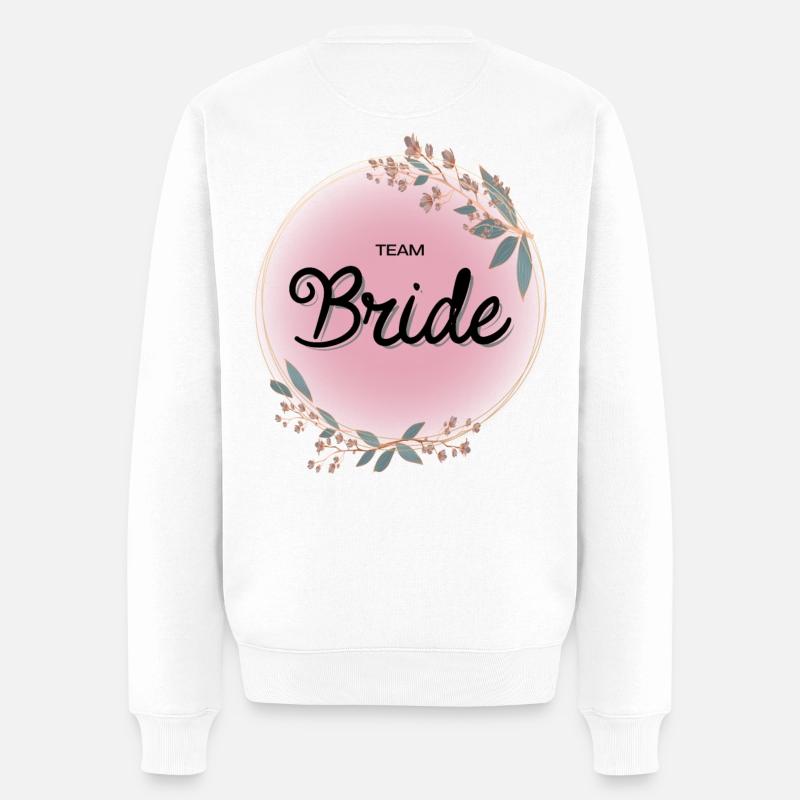 Team Bride4 - Männer Premium Bio Pullover - Weiß