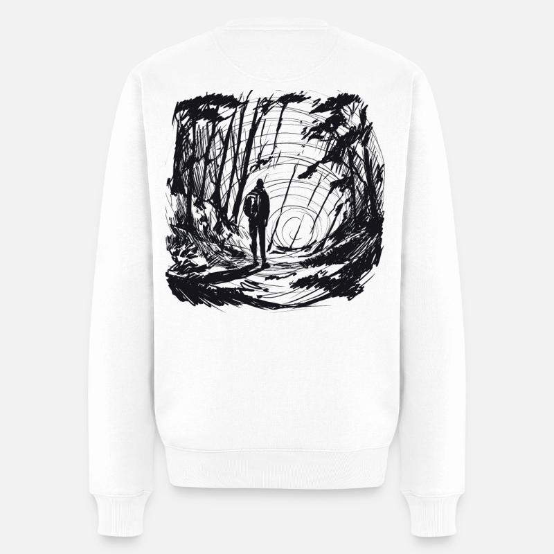 Allons quelque part - Pull Premium bio Homme - blanc