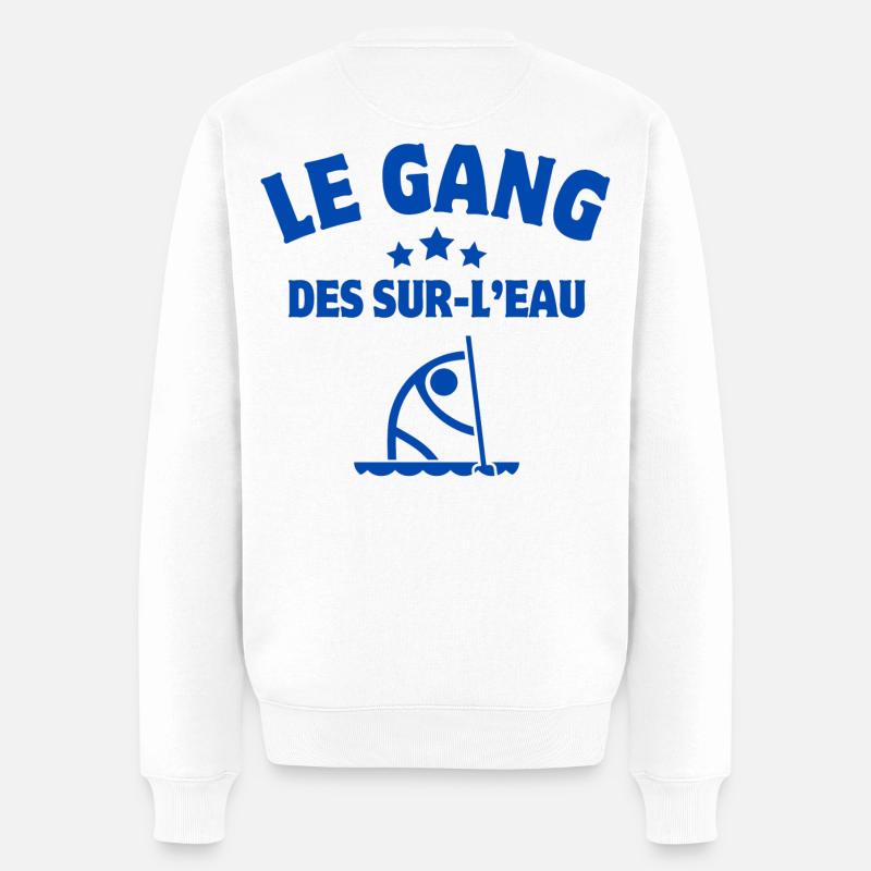 paddle, fan de paddle, pagayer - Pull Premium bio Homme - blanc