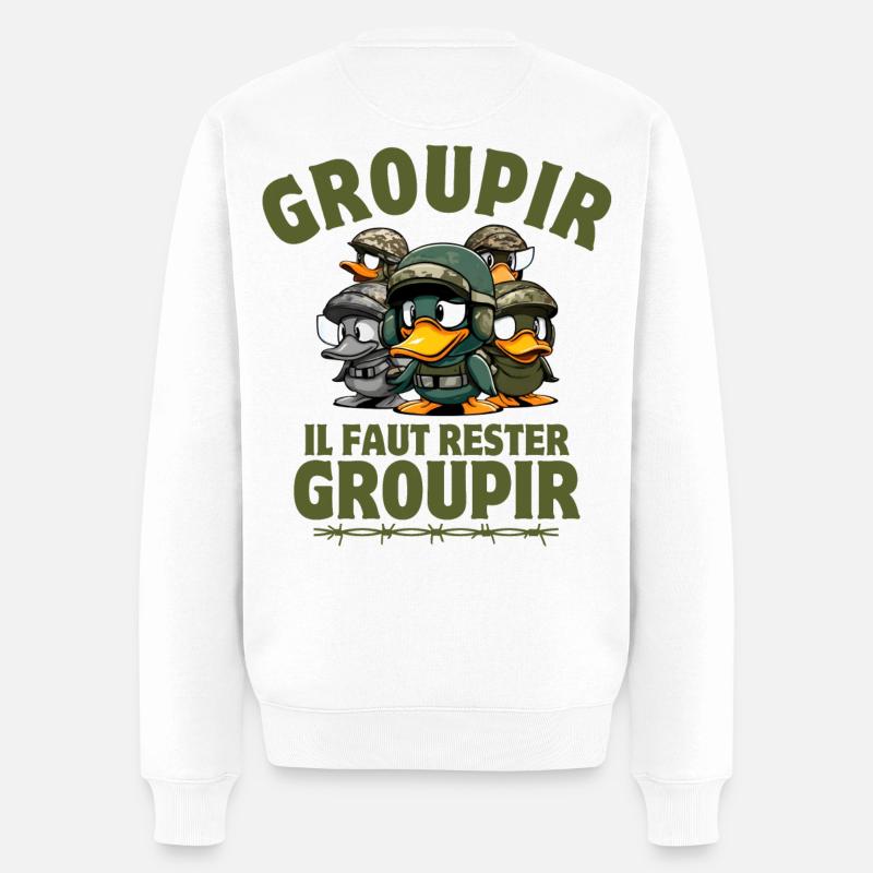 die siebte Kompanie, Tassin, Pitivier - Männer Premium Bio Pullover - Weiß