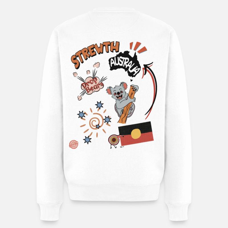 Strewth, Australie - Pull Premium bio Homme - blanc