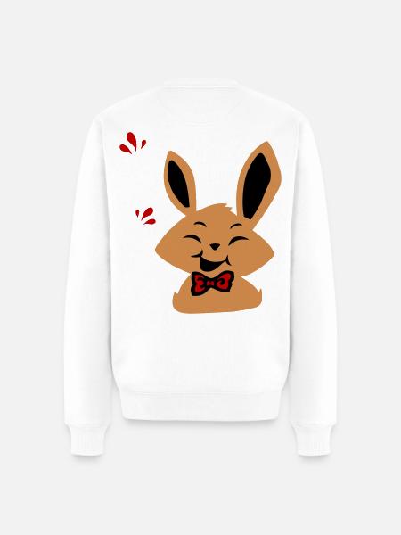 Osterhase - Männer Premium Bio Pullover - Weiß