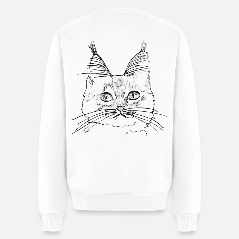 Chat de race - Pull Premium bio Homme - blanc