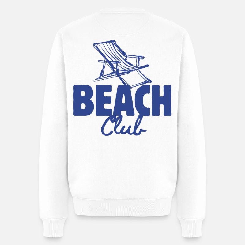 vacances, vacances la mer - Pull Premium bio Homme - blanc