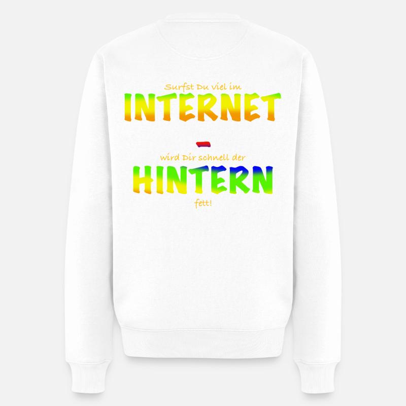 Cul d’Internet - Pull Premium bio Homme - blanc