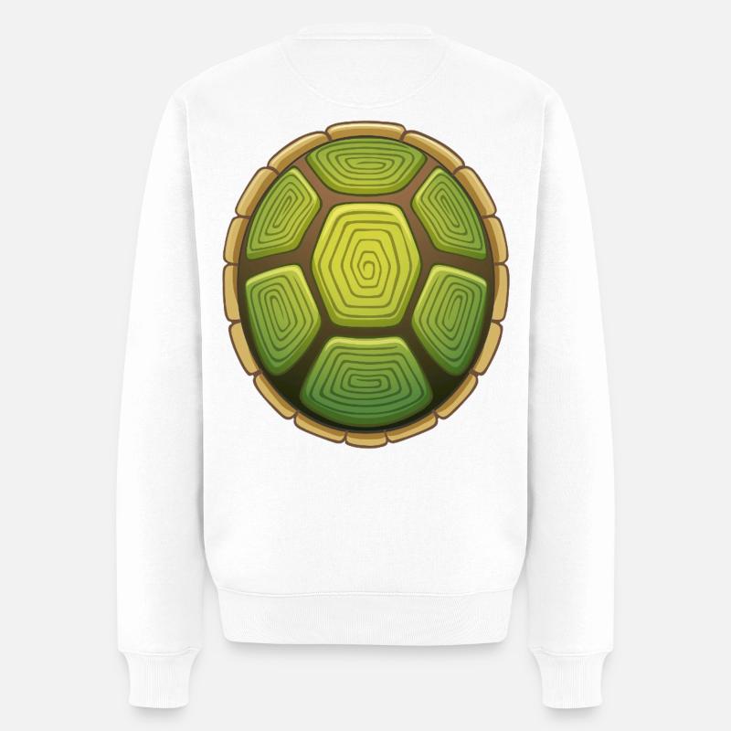 Ich bin langsam wie eine Schildkröte! - Männer Premium Bio Pullover - Weiß