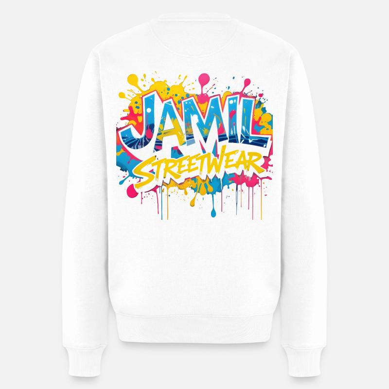 Graffiti Style Streetwear - Pull Premium bio Homme - blanc