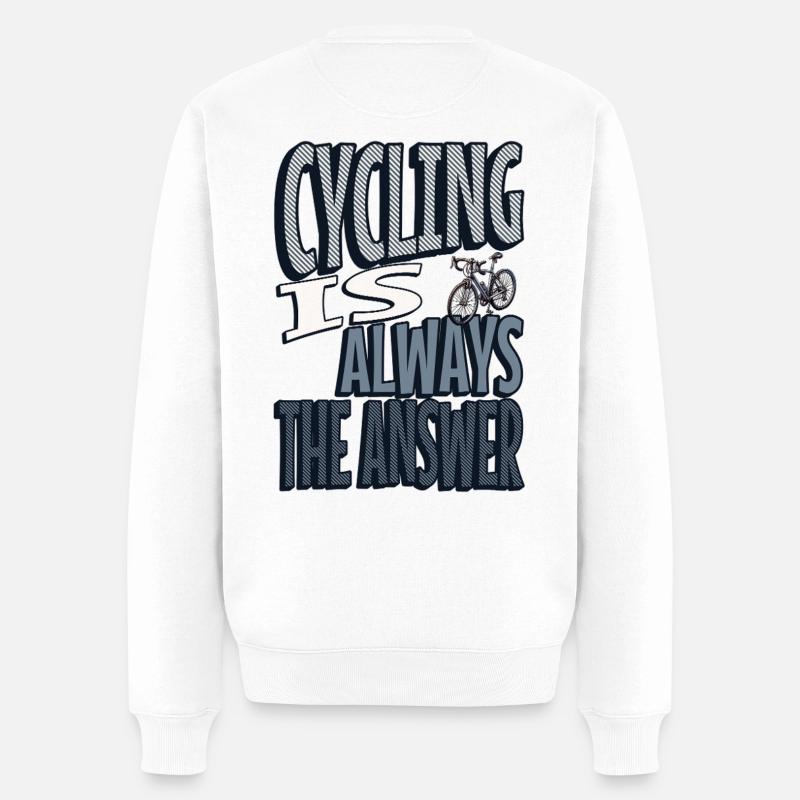 Le vélo est toujours la réponse - Pull Premium bio Homme - blanc