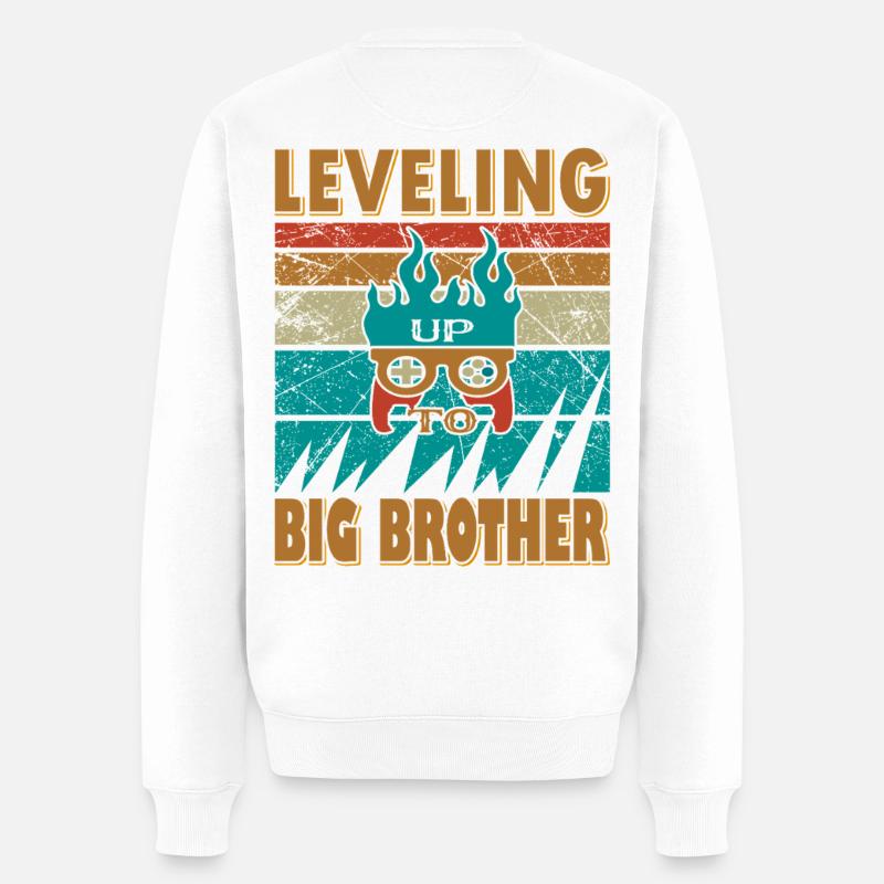 Conception Bruder inspirée du jeu vidéo - Pull Premium bio Homme - blanc
