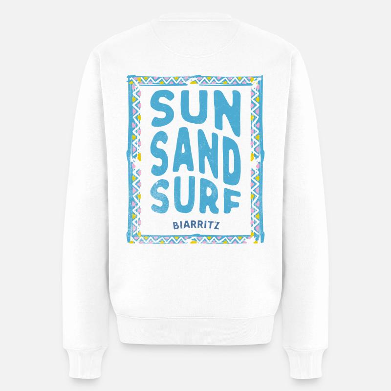 Sun Sand Surf Biarritz - Pull Premium bio Homme - blanc