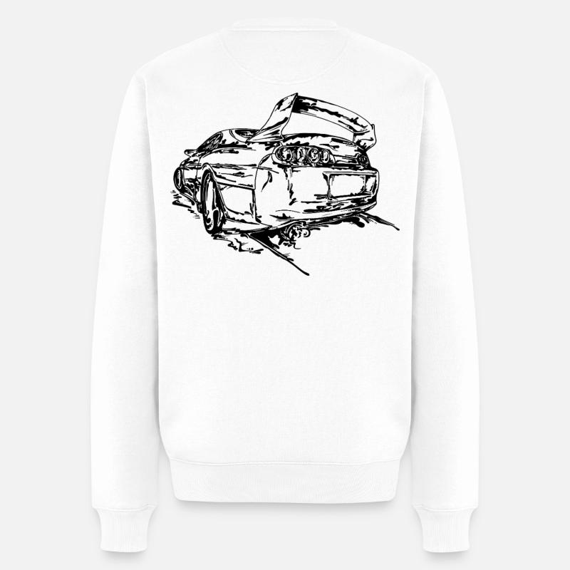 Supra 02 - Männer Premium Bio Pullover - Weiß