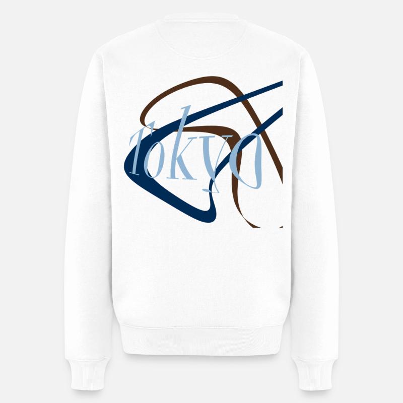 Tokio - Männer Premium Bio Pullover - Weiß
