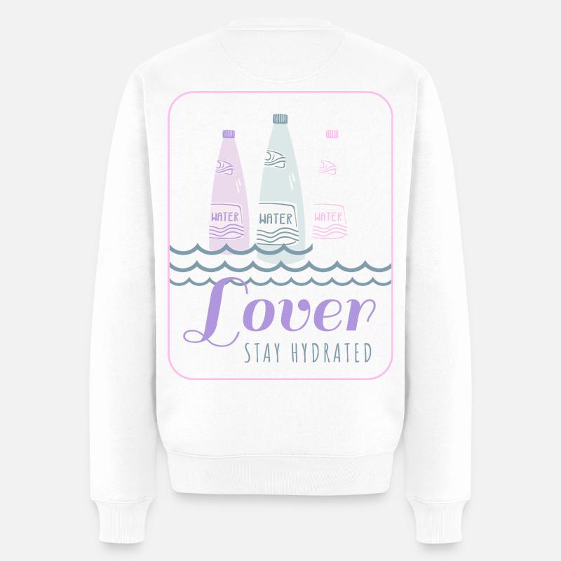 Restez hydraté - Pull Premium bio Homme - blanc