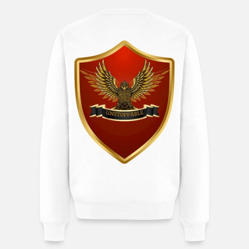 Sigura-Design Unstoppable - Männer Premium Bio Pullover - Weiß