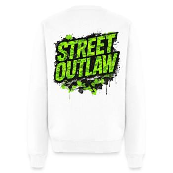 Street Outlaw Camo Tuning Geschenk für Autofans - Männer Premium Bio Pullover - Weiß - Hinten - Nico (187cm)