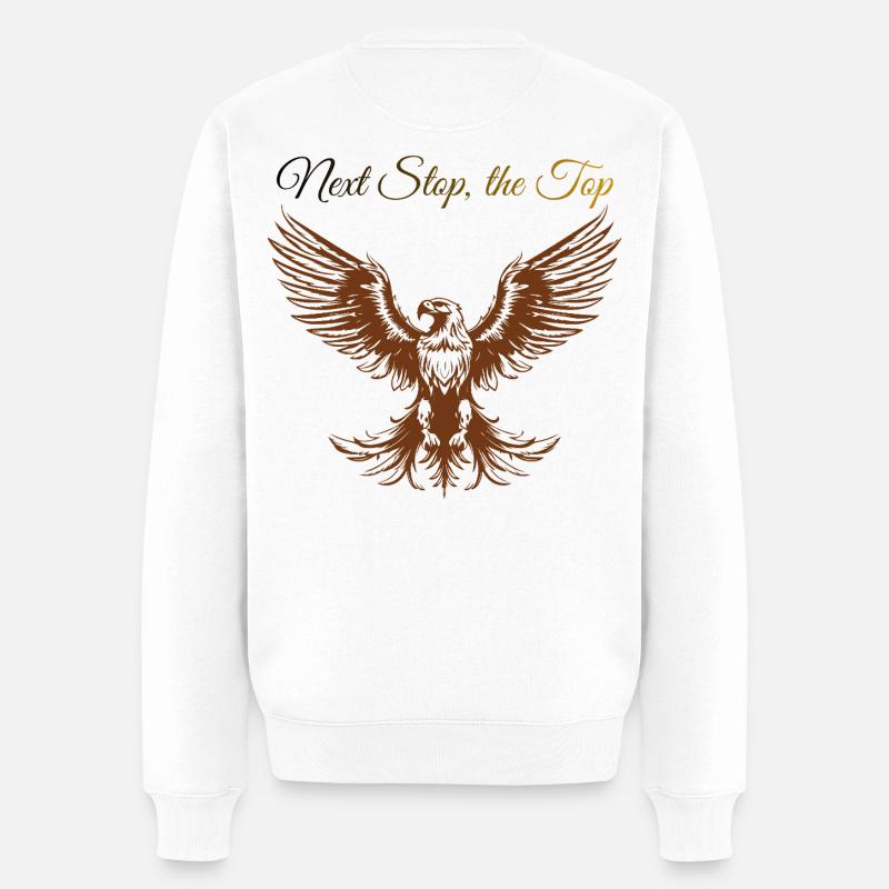 Sigura-Design: Nächster Schritt, die Spitze - Männer Premium Bio Pullover - Weiß