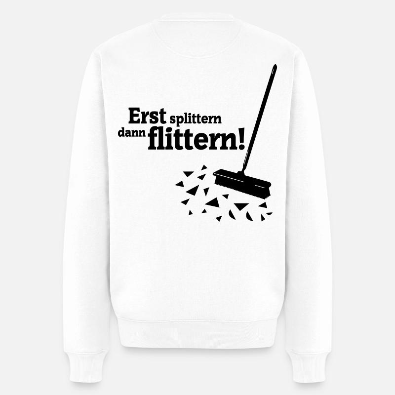 Polterabend - Männer Premium Bio Pullover - Weiß