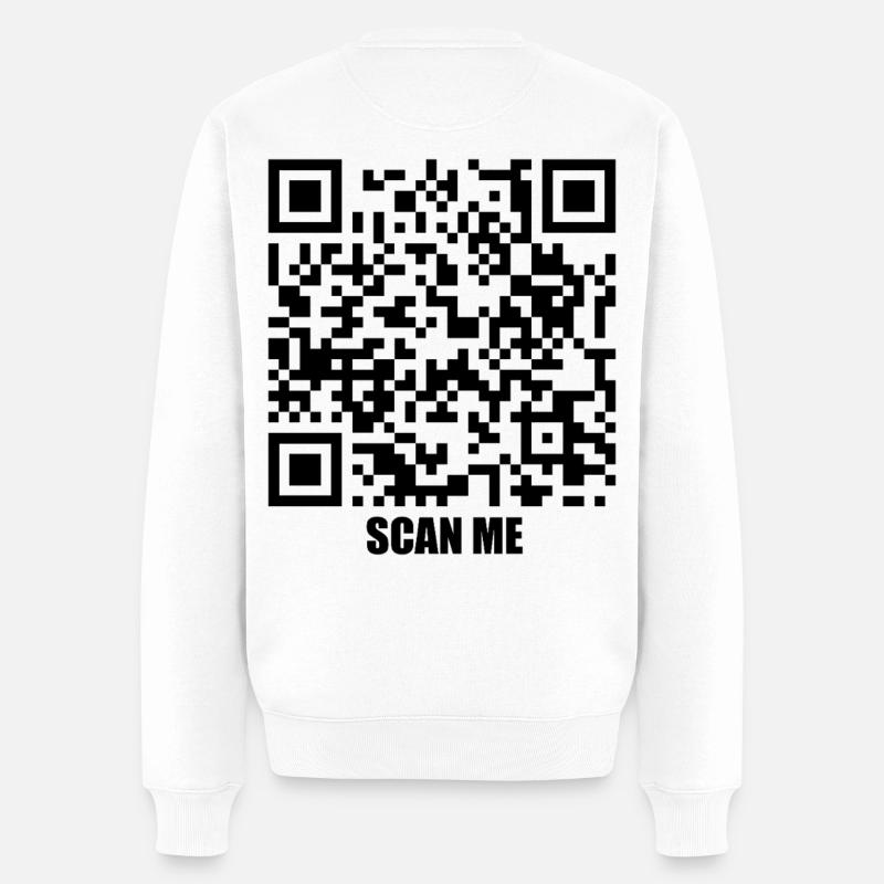 Message de citation – Embrasse-moi - Pull Premium bio Homme - blanc