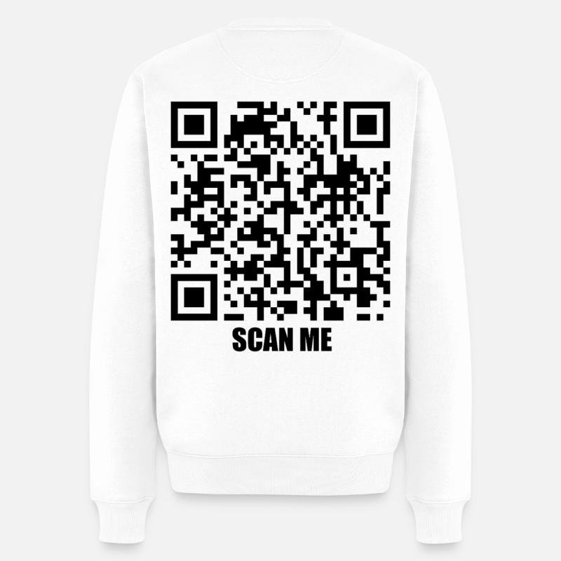 Message de citation – Trois secondes - Pull Premium bio Homme - blanc