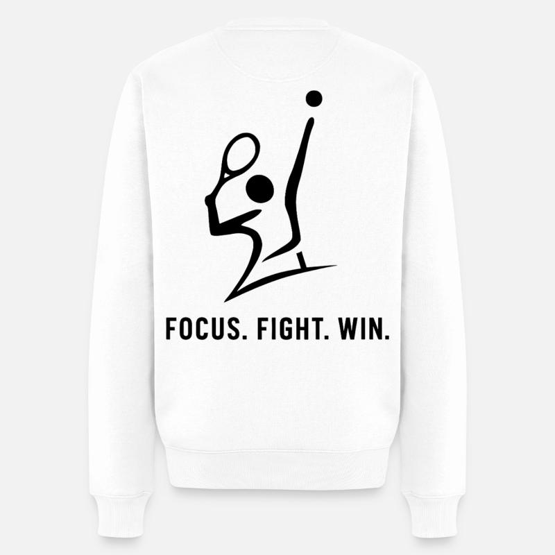 Conception de tennis - Pull Premium bio Homme - blanc
