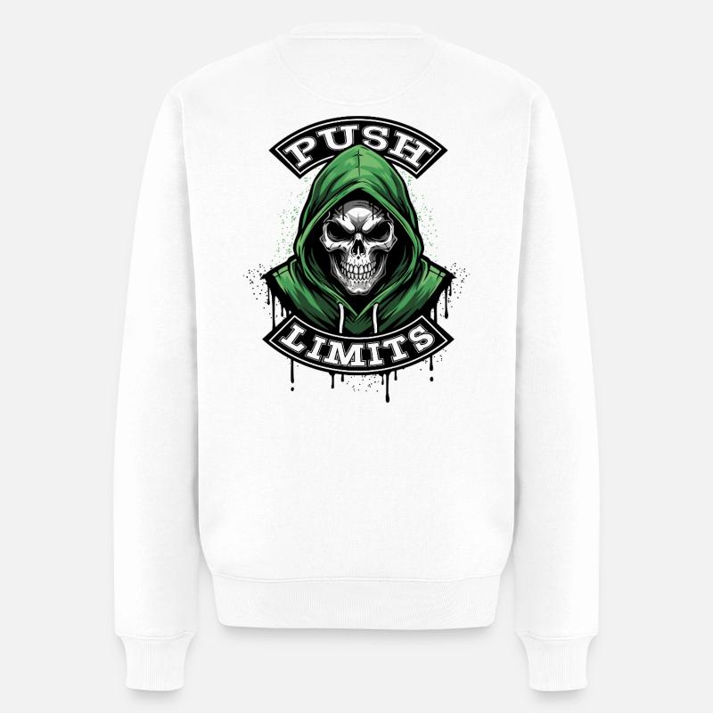 PUSH-LIMITS - Männer Premium Bio Pullover - Weiß