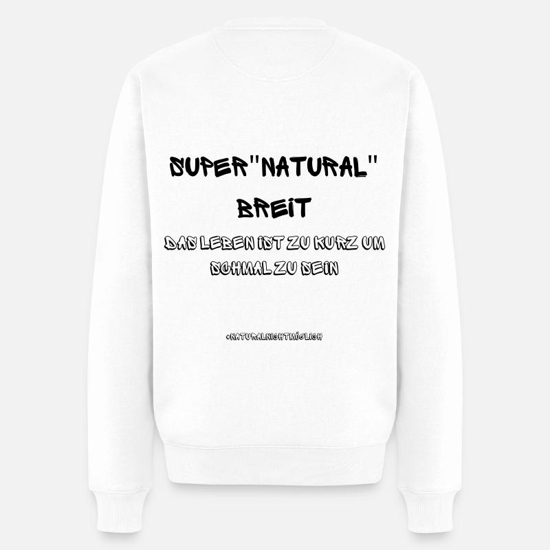 Supernatural Breit - Männer Premium Bio Pullover - Weiß