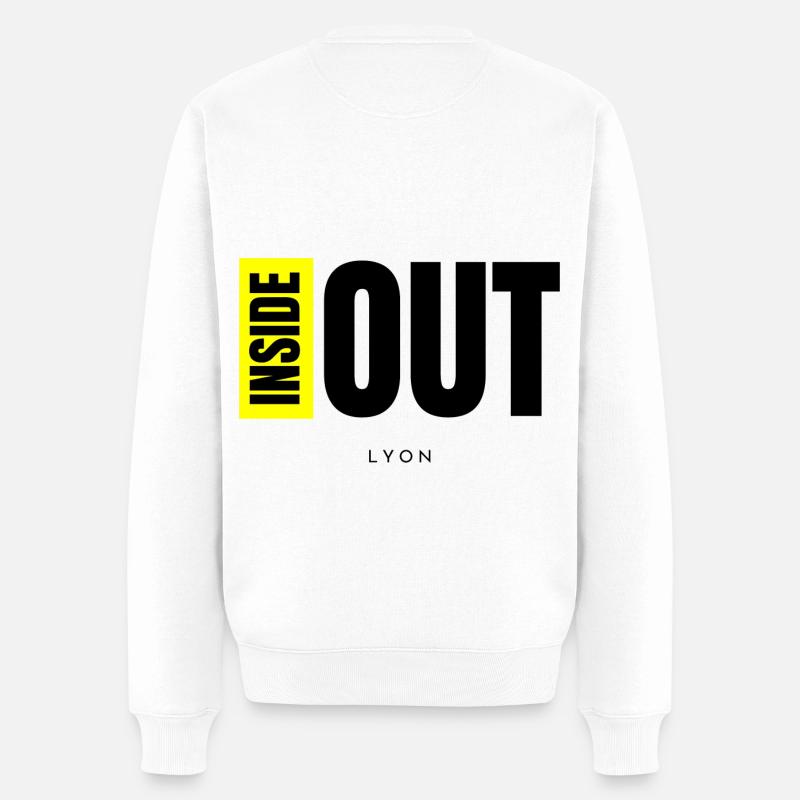 Inside Out Black - Pull Premium bio Homme - blanc