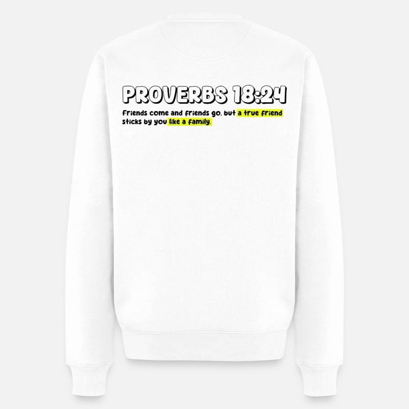 Design chrétien abstrait vibrant - Pull Premium bio Homme - blanc