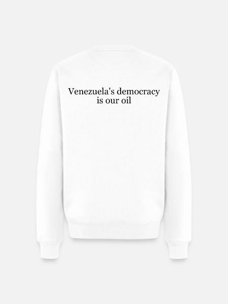 Pétrole du Venezuela - Pull Premium bio Homme - blanc