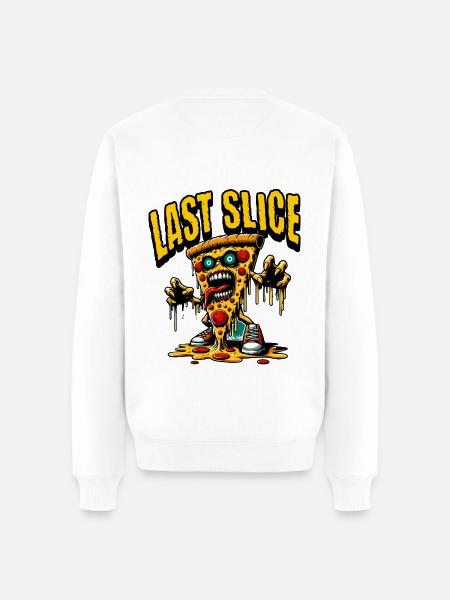 Last Slice - Men's Premium Organic Jumper - white