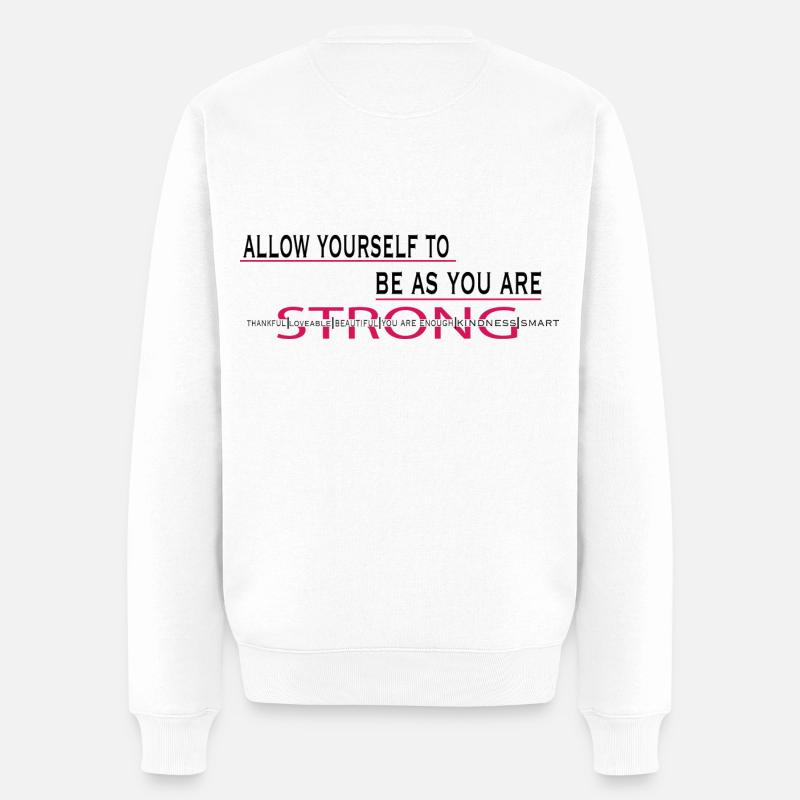 YouAreBeautiful - Pull Premium bio Homme - blanc