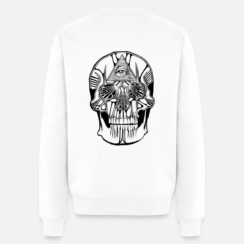 Maçonnique viscère - Lumières - Pull Premium bio Homme - blanc