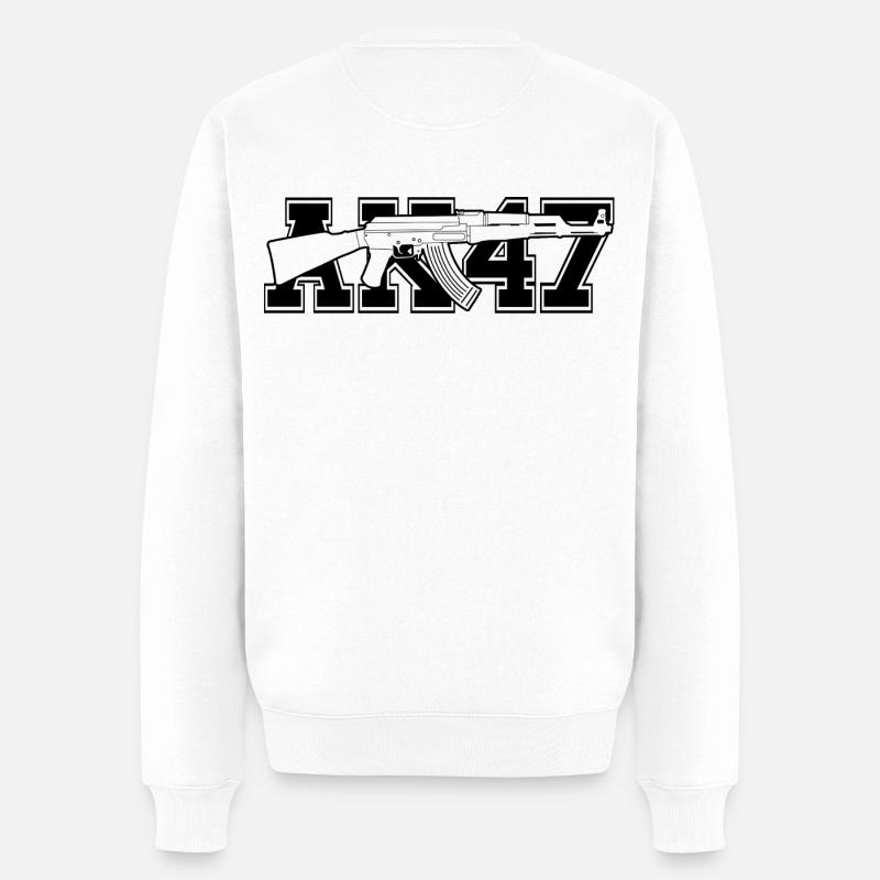 AK47 - Männer Premium Bio Pullover - Weiß