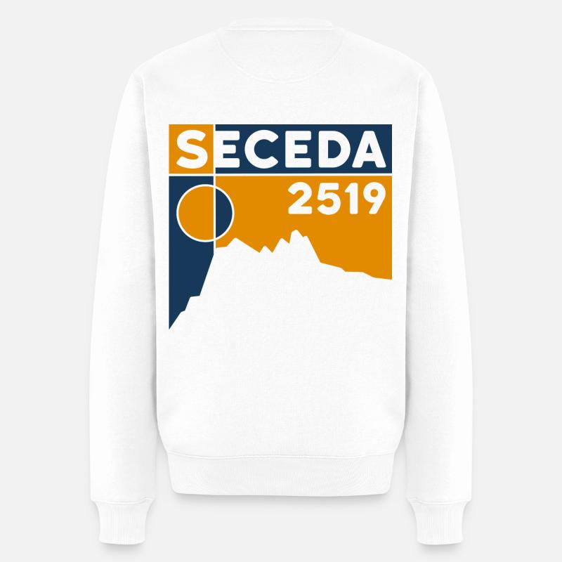 Seceda Dolomites - Pull Premium bio Homme - blanc