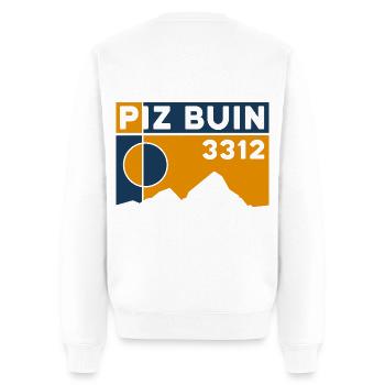Berg Piz Buin Bergtour Tour Souvenir Andenken - Männer Premium Bio Pullover - Weiß - Hinten - Nico (187cm)