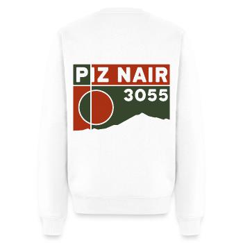Piz Nair Height, Cable Car, Hiking, Climbing, Souvenirs - Men's Premium Organic Jumper - white - Back - Nico (187cm)