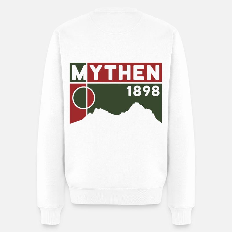 Mythen - Männer Premium Bio Pullover - Weiß