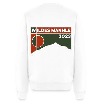 Wildes Mannle Hiking Ötztal Ski Tour Mountain Tour Altitude - Men's Premium Organic Jumper - white - Back - Nico (187cm)