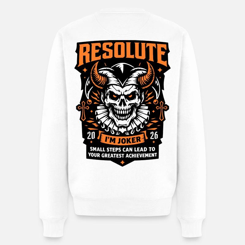 Resolute - Männer Premium Bio Pullover - Weiß