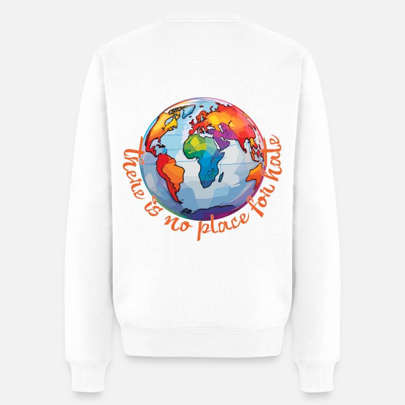 Paix - Pull Premium bio Homme - blanc