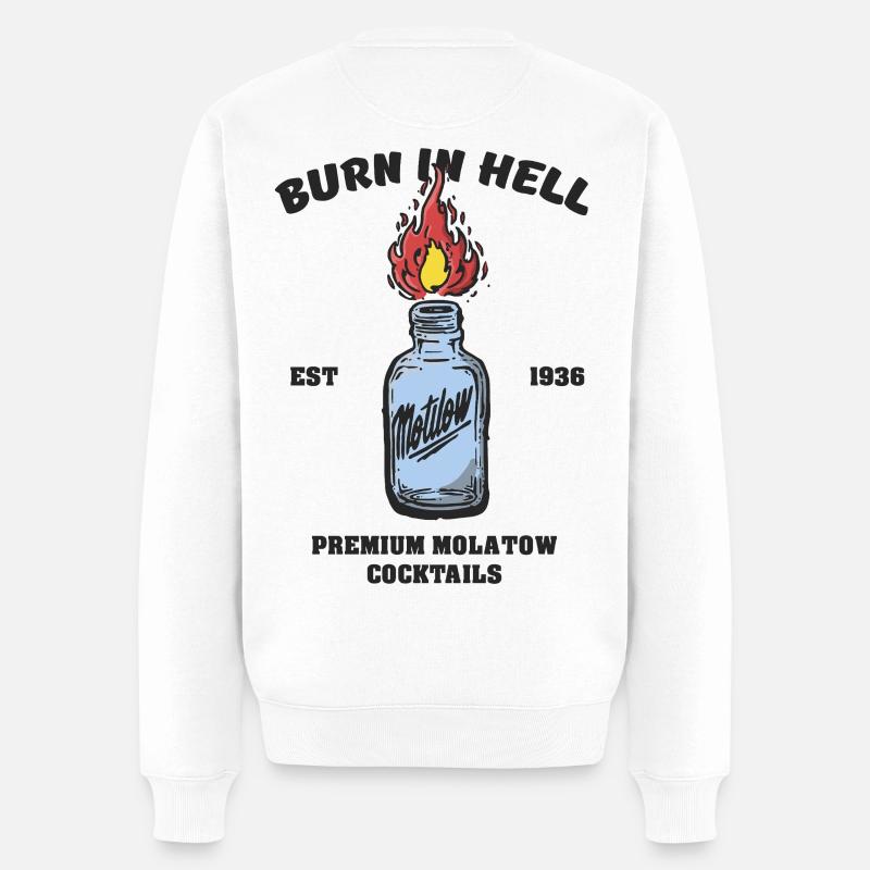 Motilow - Männer Premium Bio Pullover - Weiß