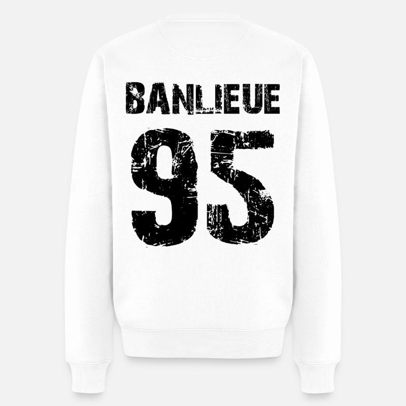 banlieue 95 - Männer Premium Bio Pullover - Weiß