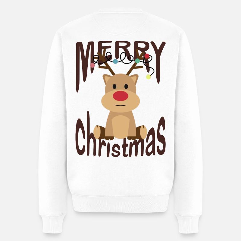 Joyeux Noël Renne - Pull Premium bio Homme - blanc